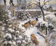Camille Pissarro Snow painting